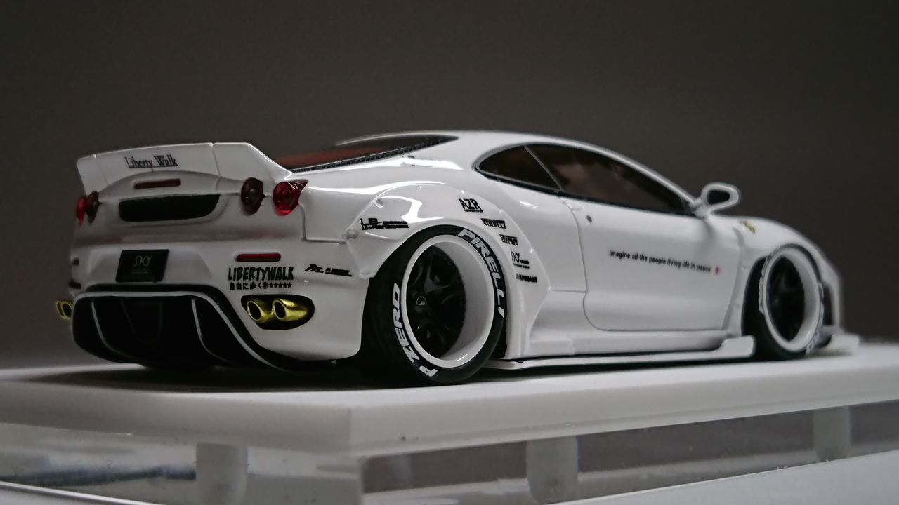 珍しくフェラーリ?M.S 1/43 LB☆PERFORMANCE F430 White