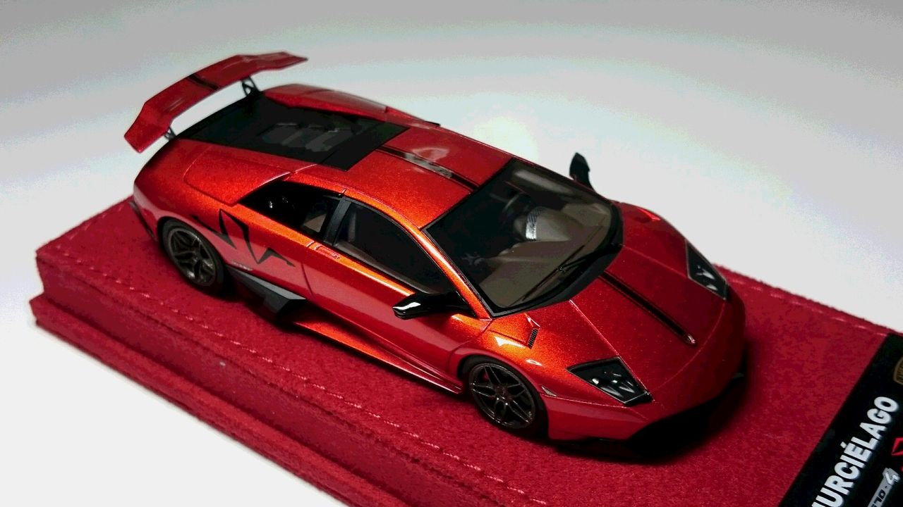 RG/EIDOLON1/43ランボルギーニムルシエラゴLP670-4SV Jewelry Rosso