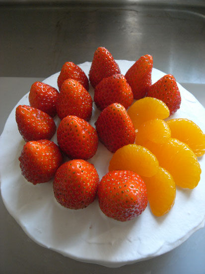 いちごとみかんのショートケーキ Baraka Food いちごとみかんのショートケーキ Baraka Food