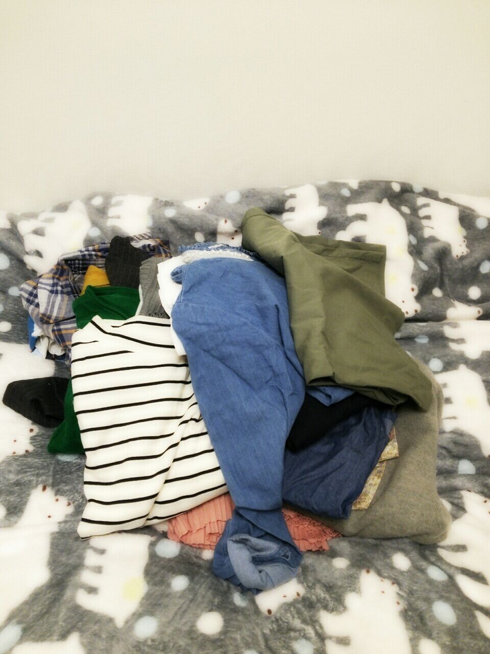 二回目 服の山 100回捨てて いつもキレイな家目指す 二回目 服の山 100回捨てて いつもキレイな家目指す