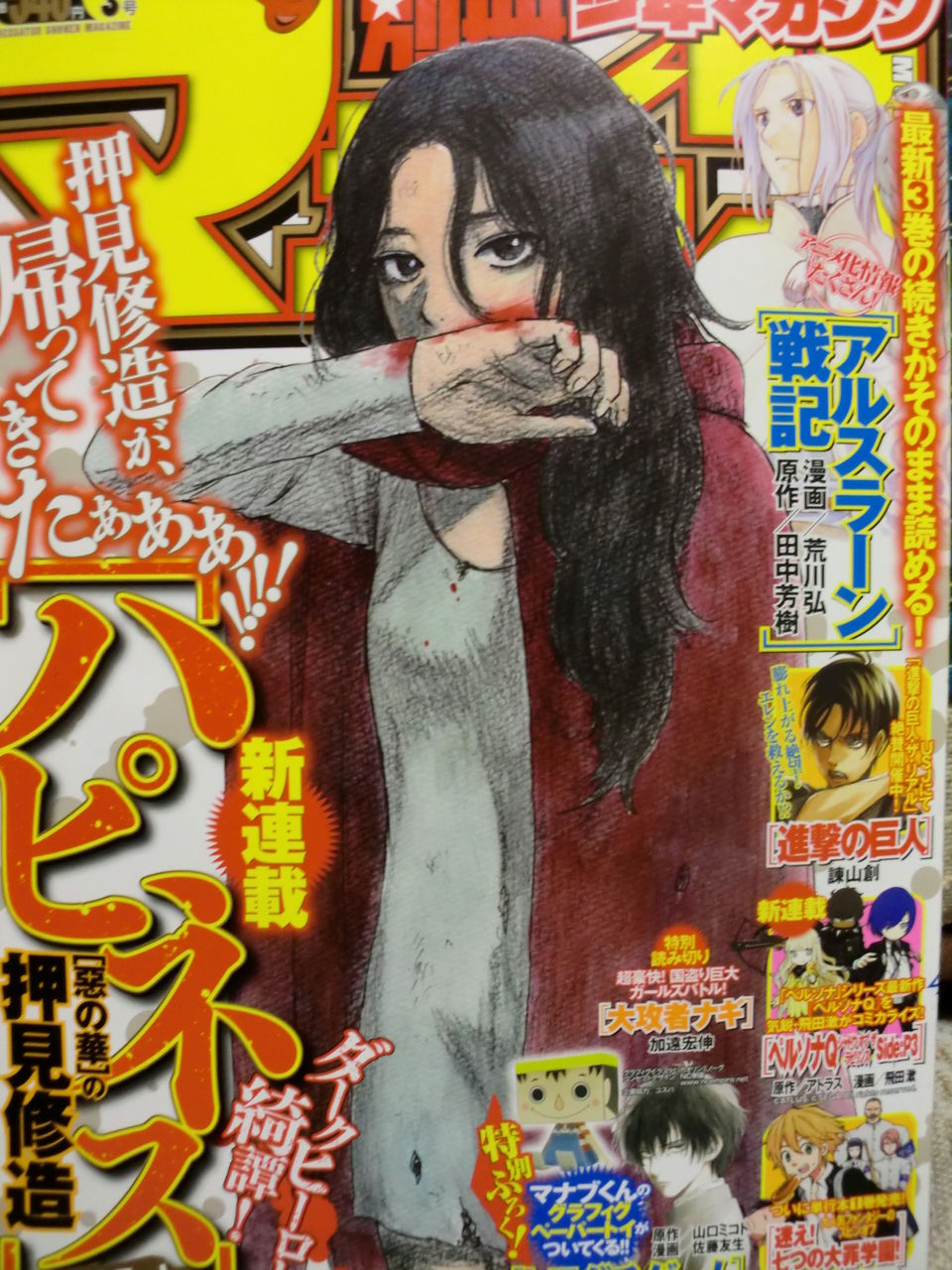 ヤングアニマル1995年12号ベルセルク巻頭カラー/浜崎あゆみ表紙&水着