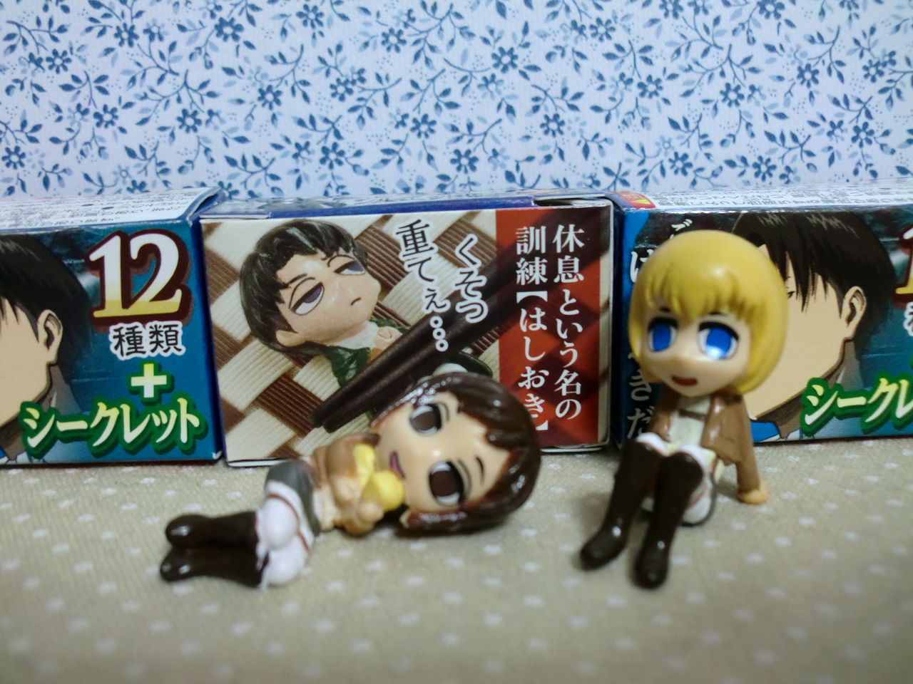 ぷっちょワールド　進撃の巨人　オリジナルストラップ　まとめ売り32点 進撃の巨人×ぷっちょワールド☆オリジナルフィギュアストラップ