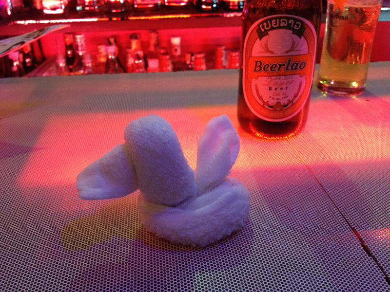 人気のおしぼりアート Bar Wood Ball Blog バンコクの Barウッドボール 店主のブログ