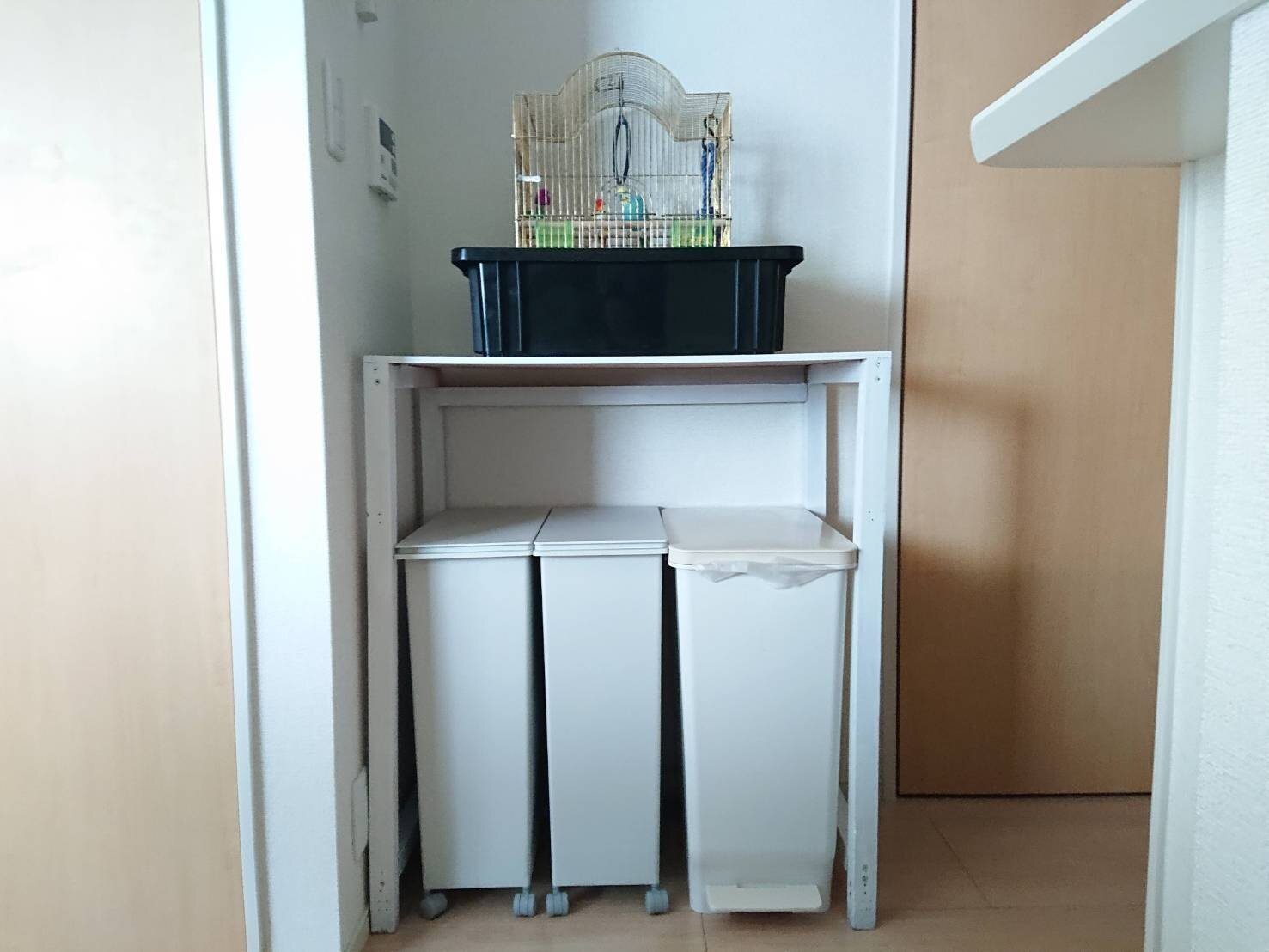 Diy ゴミ箱上に簡単棚 Base Of The Life 暮らしの拠点 Powered By ライブドアブログ