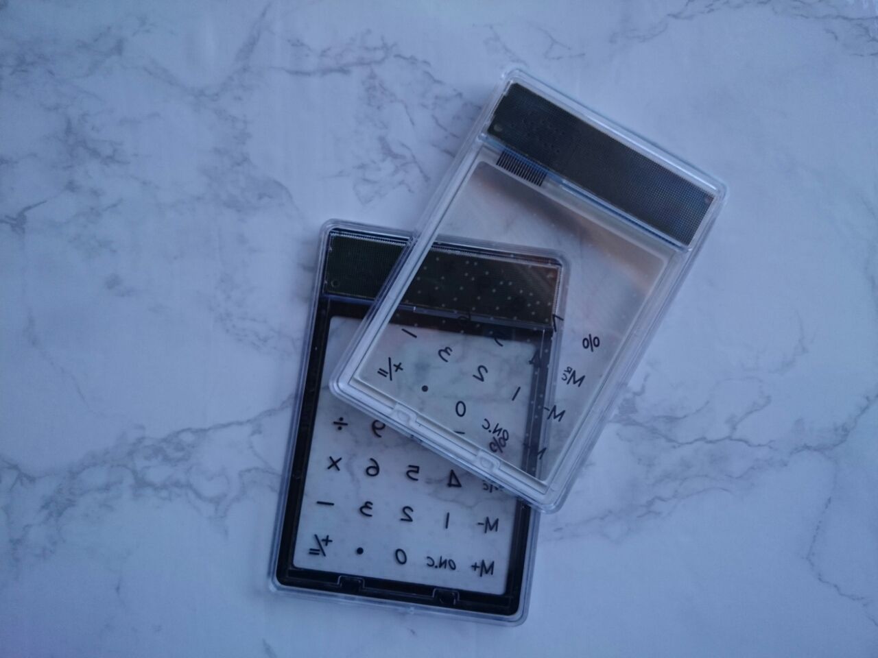 ◎ダイソーのスケルトン電卓が可愛い過ぎる。 : BASE OF THE LIFE 