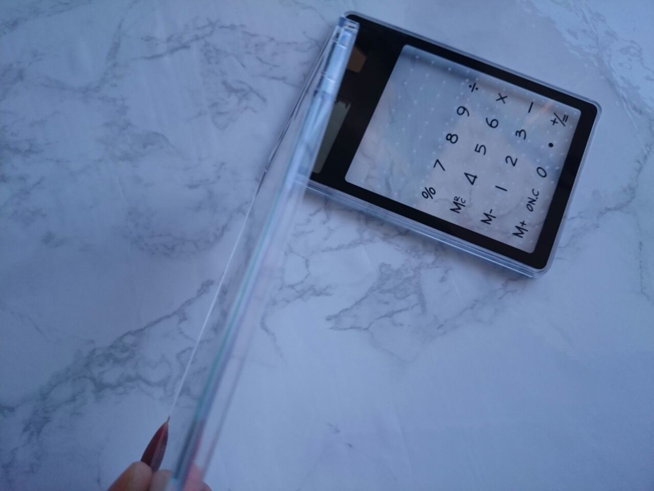 ◎ダイソーのスケルトン電卓が可愛い過ぎる。 : BASE OF THE LIFE 