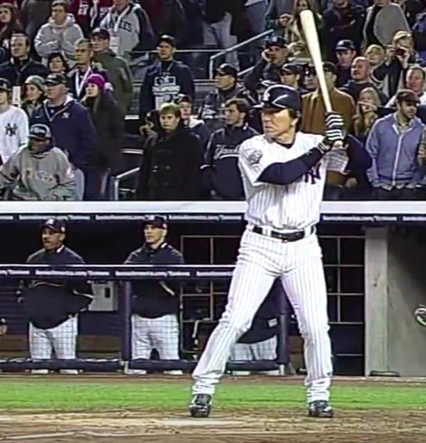 松井秀喜選手の打撃フォーム連続写真 胸面から 野球動作分析強化指導サイト ヤキュウモーション