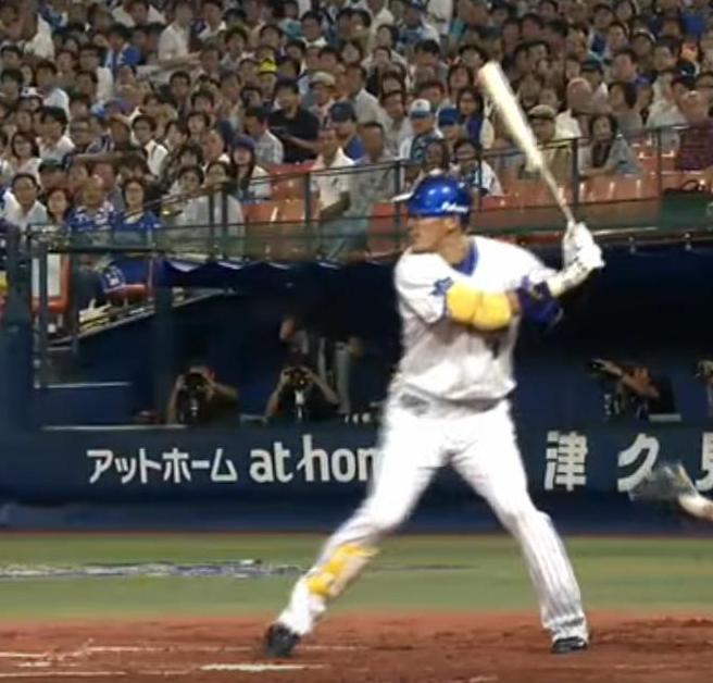 梶谷隆幸選手の打撃フォーム連続写真 胸面から 野球動作分析強化指導サイト ヤキュウモーション 梶谷隆幸選手の打撃フォーム連続写真 胸面から 野球動作分析強化指導サイト ヤキュウモーション