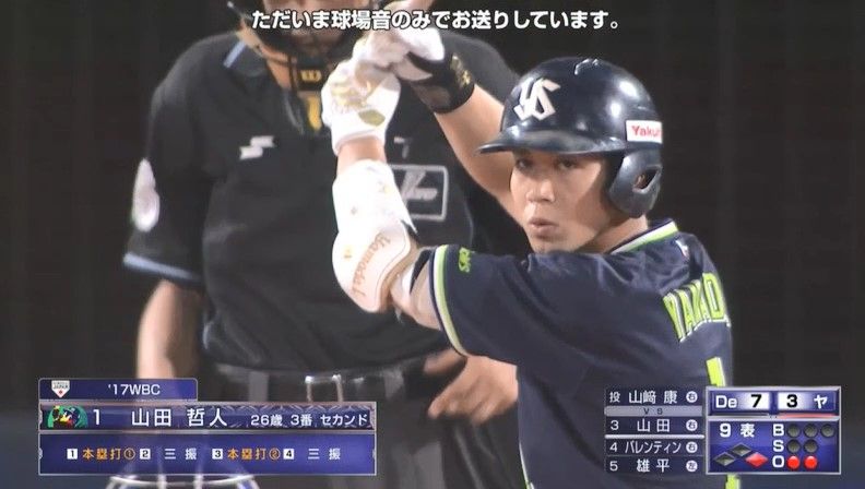 山田哲人さんの成績w Baseballlog 山田哲人さんの成績w Baseballlog