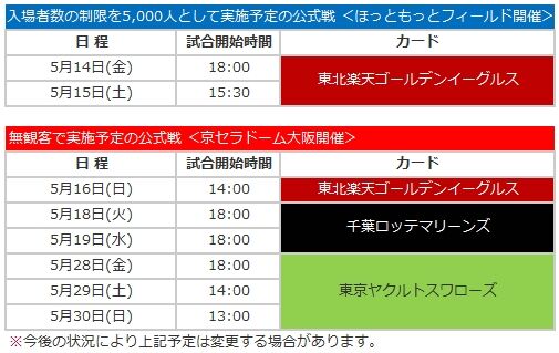 Orix Schedule