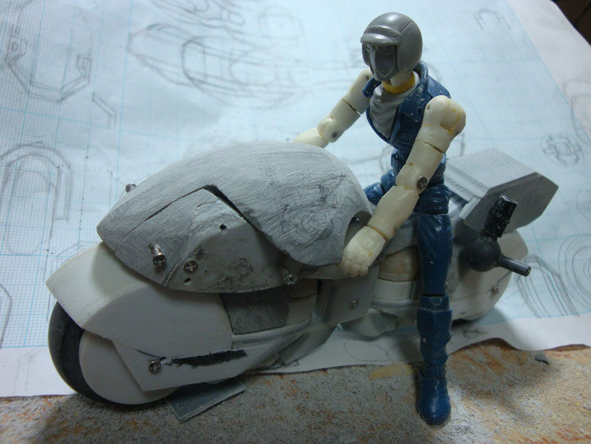 パテ造形 バジルの造形魂