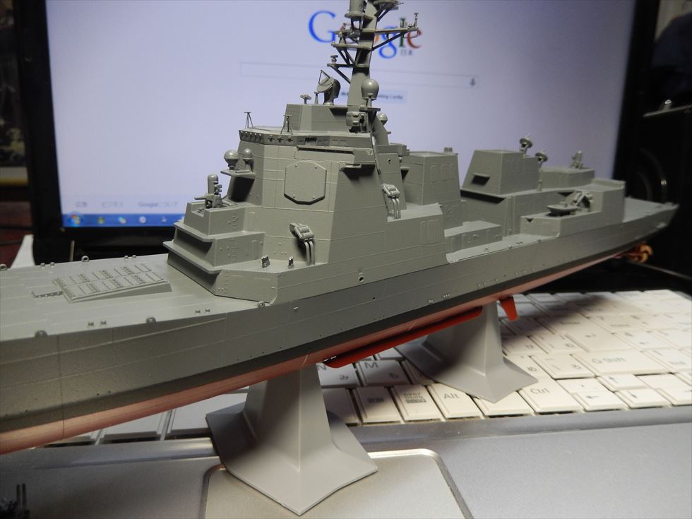 ハセガワ製 1 450 ミサイル護衛艦 あたご 製作記 完成編 Basiroの趣味日記