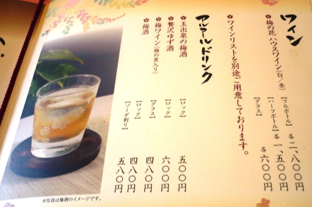 梅の花 で豆腐懐石 芭蕉もどきの手前の細道 国内旅行三昧