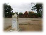 Milestone in front of Provincial Office