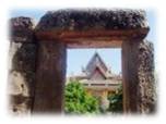 Ek Phnom Through window