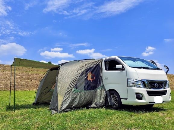 カーサイドテント バックドアタープを車と連結 の巻 ばってんバランス日記 カーサイドテント バックドアタープを車と連結 の巻 ばってんバランス日記