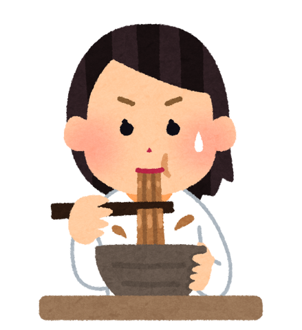 syokuji_curry_udon_woman