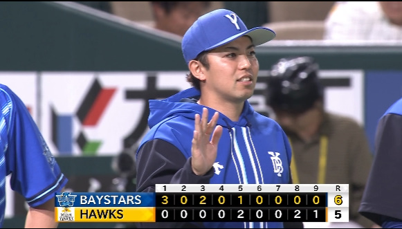 ベイスターズ 6－5 ホークス　牧、TAのタイムリーなど6点先制　追い上げられるも最後は山﨑が踏ん張って1点差で逃げ切る…！