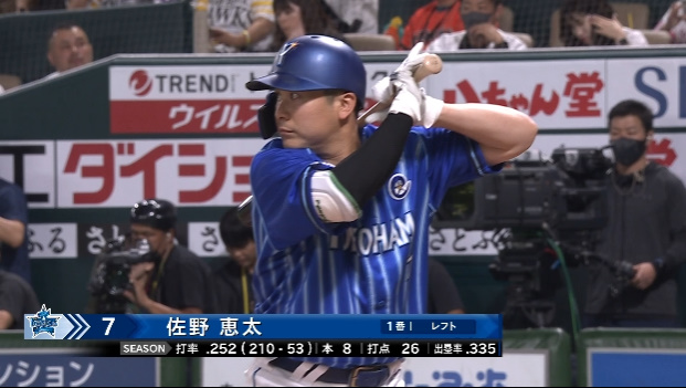 ベイスターズ１番打者佐野恵太の第１打席結果を調べてみた