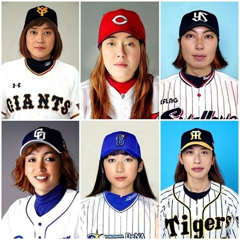 12球団の監督を女性化