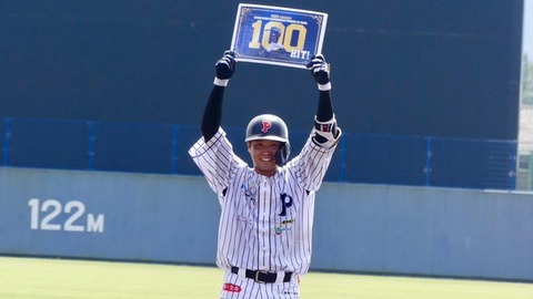 元DeNA松尾大河、九州独立リーグ初のシーズン100安打達成！