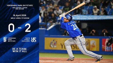 DeNA 0－2 ヤクルト、5安打で三塁を踏めず…今季初の零敗で借金最多タイ5 、ヤクルトに5戦全敗…デュプランティエ4回2失点2敗目のサムネイル