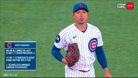 【MLB】カブス・今永昇太、6回途中0飛翔で5勝目権利持って降板も直後に消滅…前日23点のロッキーズ打線を封じる！誠也2三振2四球のサムネイル