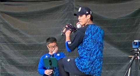 DeNA・藤浪晋太郎が連日のプルペン入り、投げ終わった後の動作に改善の兆しが！