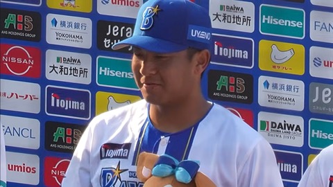 DeNA・勝又温史「一日一日、命を懸けて頑張ります」苦節8年目、初のヒーロー&アンコールヒーローに選出