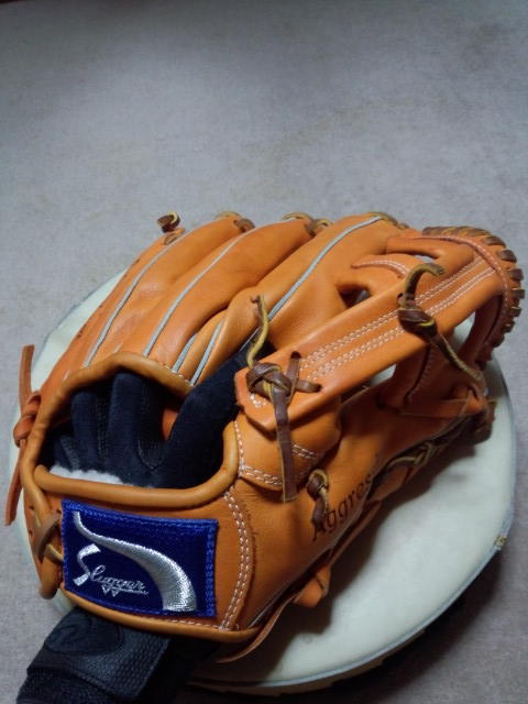 硬式用グローブウィルソンスタッフ投手用磯貝流湯もみ型付