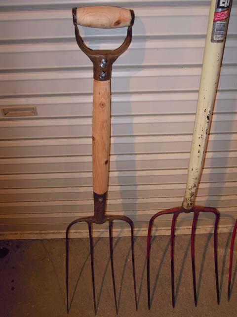 農用フォークの修理 Blueberryhouse Seven S ブログ