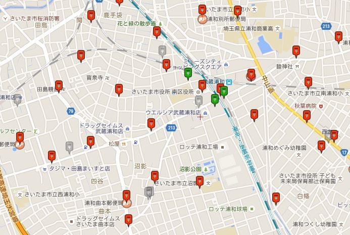超便利 全国の郵便ポストが一目瞭然 ポストマップで近所のポストを探そう 浦和裏日記 さいたま市の地域ブログ