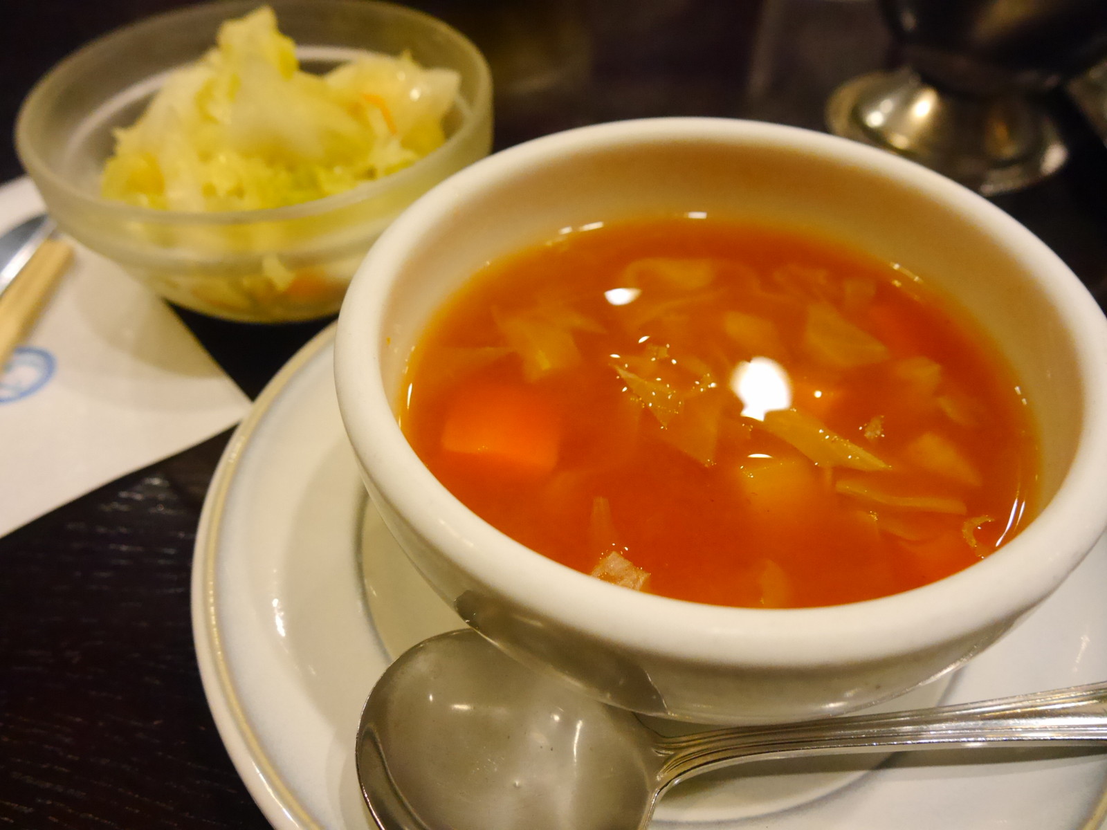 超激安 日本橋 たいめいけん ならコールスローとボルシチが50円 マルタナビ 社会人からのマルタ留学ブログ