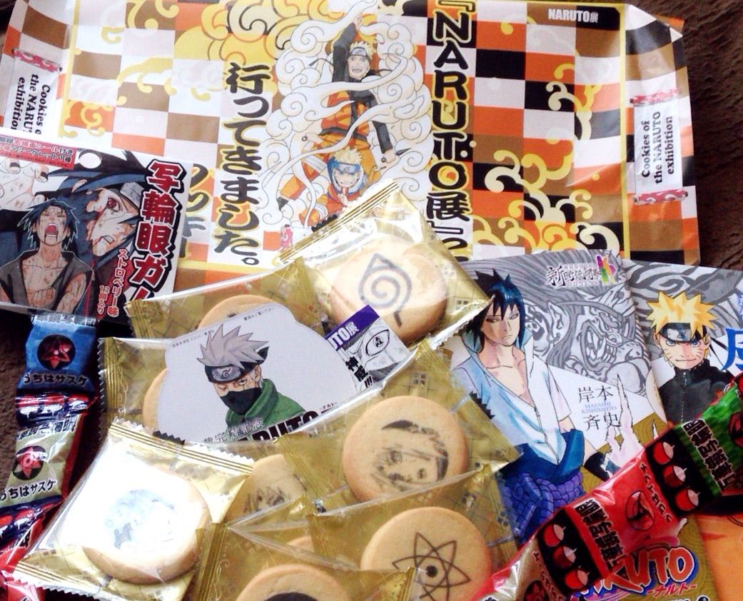 Naruto展に行ってきました グッズお土産戦利品 クッキー 写輪眼ガム マルタナビ 社会人からのマルタ留学ブログ