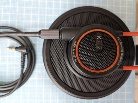 AKG K712Proのリケーブル・バランス化 : 空豆パパのボチボチ日記 AKG K712Proのリケーブル・バランス化 : 空豆パパのボチボチ日記