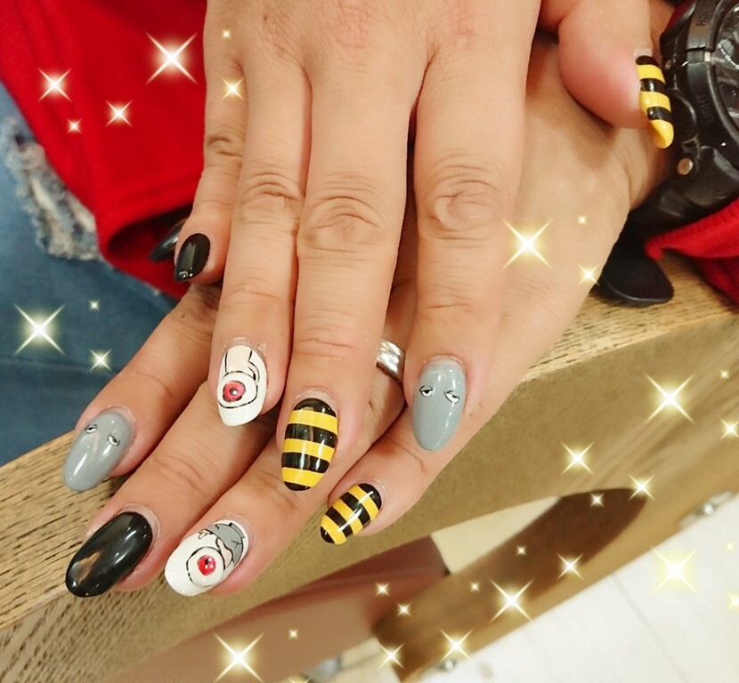 鬼太郎ネイル 大阪市平野区のジュン美容室 ブルークリップのとじこみふろく 鬼太郎ネイル 大阪市平野区のジュン美容室 ブルークリップのとじこみふろく