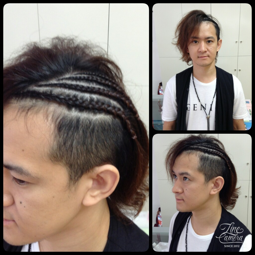 コーンロウのお客様 大阪市平野区のジュン美容室 ブルークリップのとじこみふろく