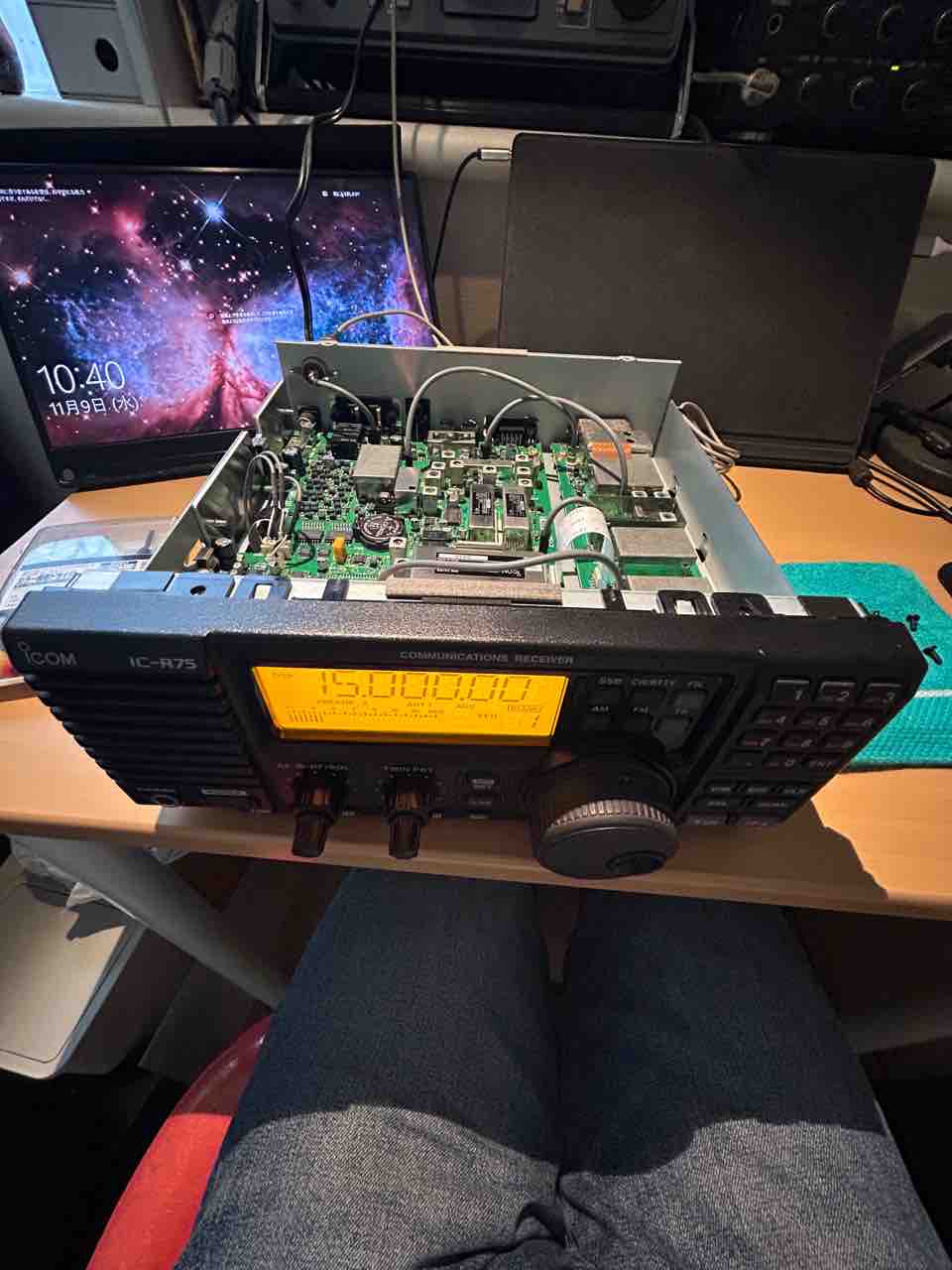 アイコム IC-R75 DSPユニット CW フィルターSSBフィルター装着済 アイコム IC-R75 DSPユニット CW フィルターSSBフィルター装着済