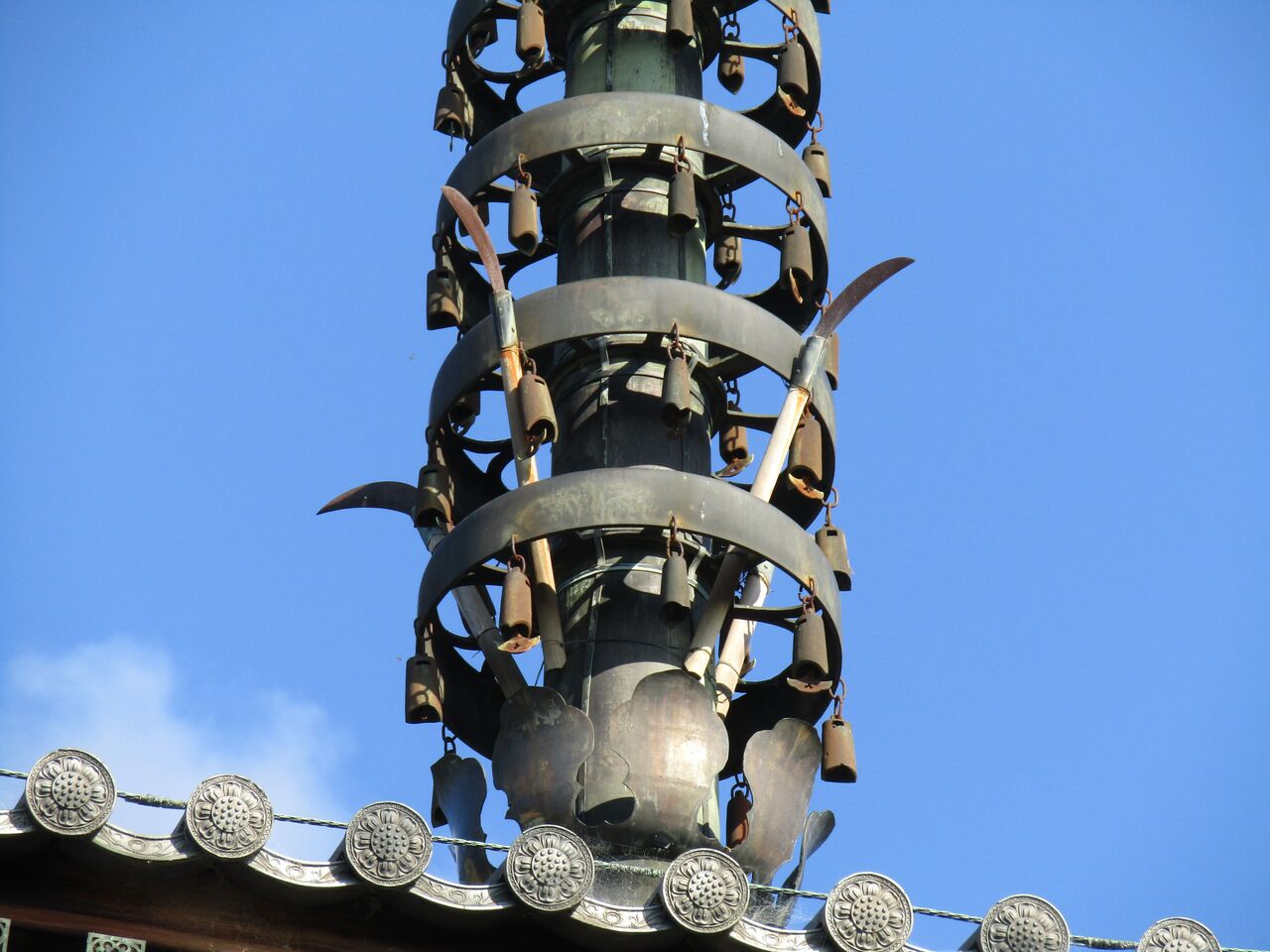 法隆寺五重塔の構造模型を作る(19)6.3 心柱・相輪 : 五重塔の構造模型を作る
