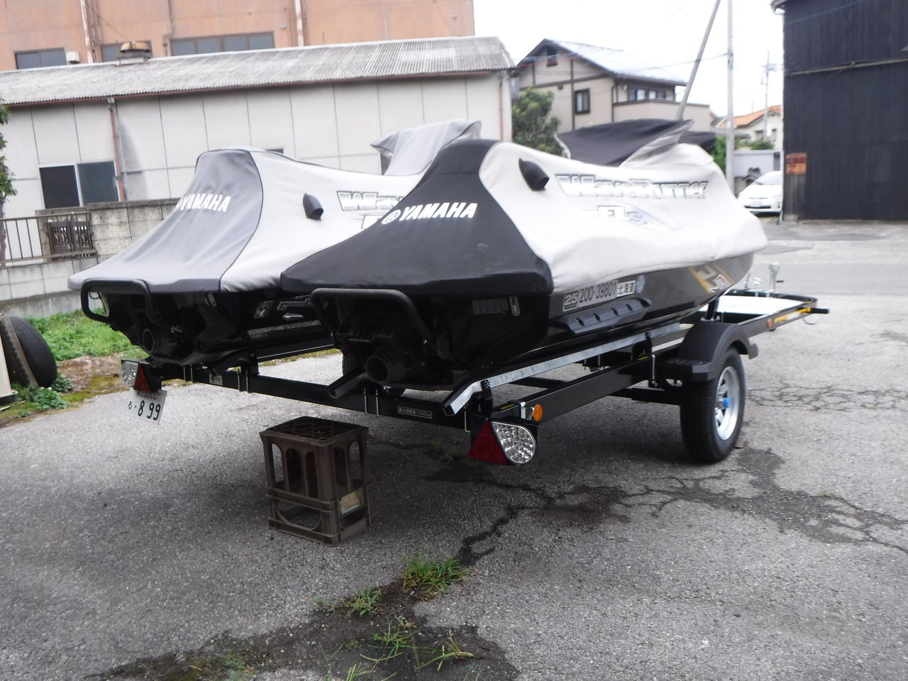SUNTREX特注2艇積トレーラー : ビーチマリンあっちゃんの SUNTREX特注2艇積トレーラー : ビーチマリンあっちゃんの