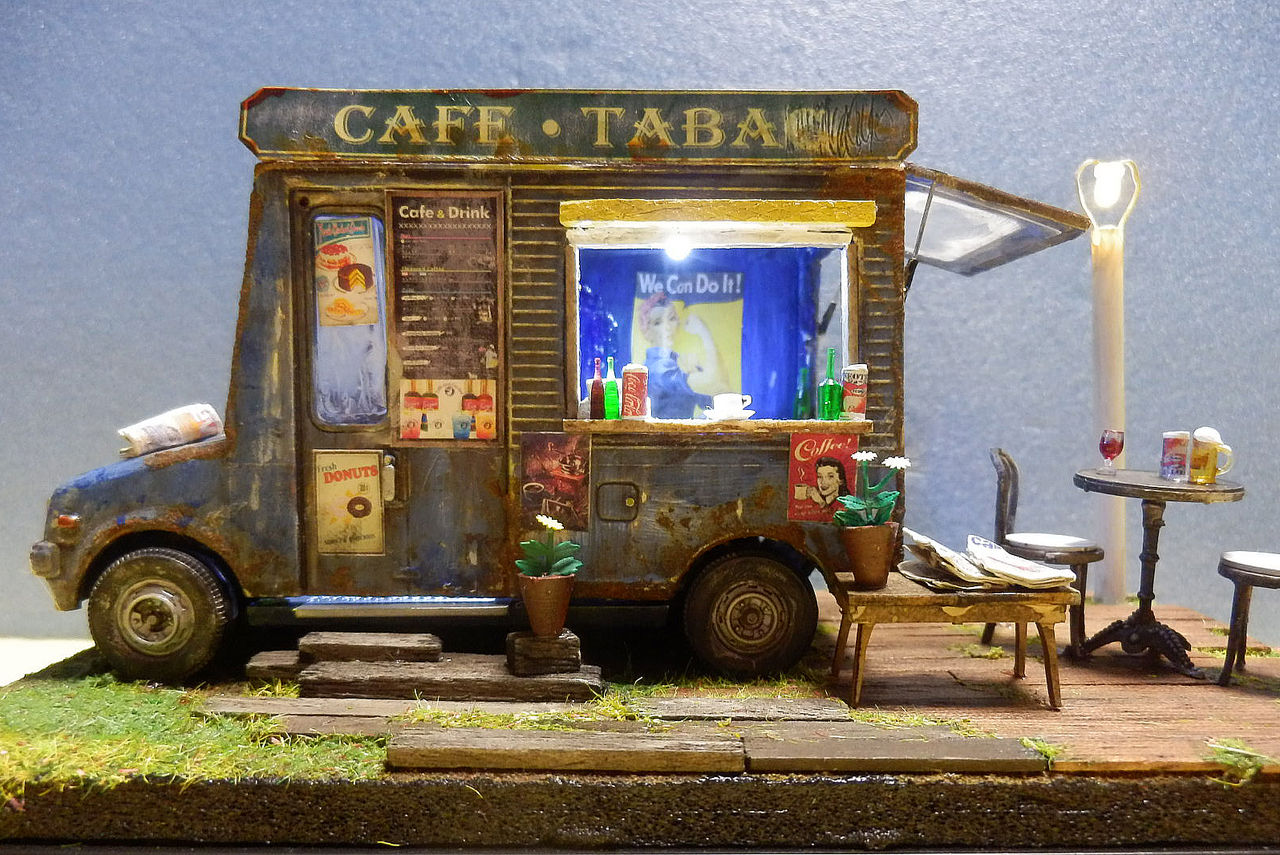 1 32ミラウォークスルーバン 田舎の廃車カフェバー おっさんとプラモデルとトミカと 昭和の情景ジオラマ 1 32ミラウォークスルーバン 田舎の廃車カフェバー おっさんとプラモデルとトミカと 昭和の情景ジオラマ