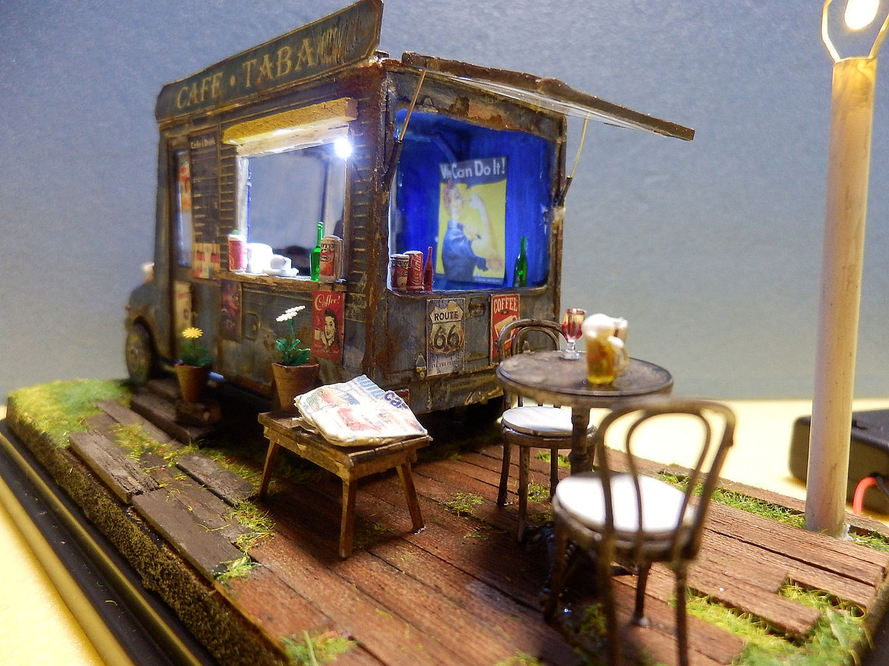 1 32ミラウォークスルーバン 田舎の廃車カフェバー おっさんとプラモデルとトミカと 昭和の情景ジオラマ 1 32ミラウォークスルーバン 田舎の廃車カフェバー おっさんとプラモデルとトミカと 昭和の情景ジオラマ