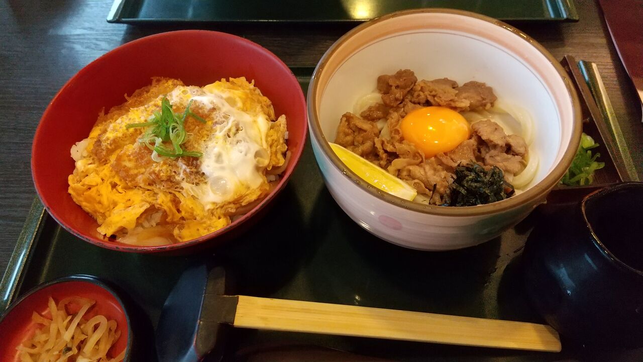 21年7月2日 杵屋カレーうどん カツ丼と牛肉ぶっかけ小うどんセット 沖縄産黒糖アイス Dance With The Market