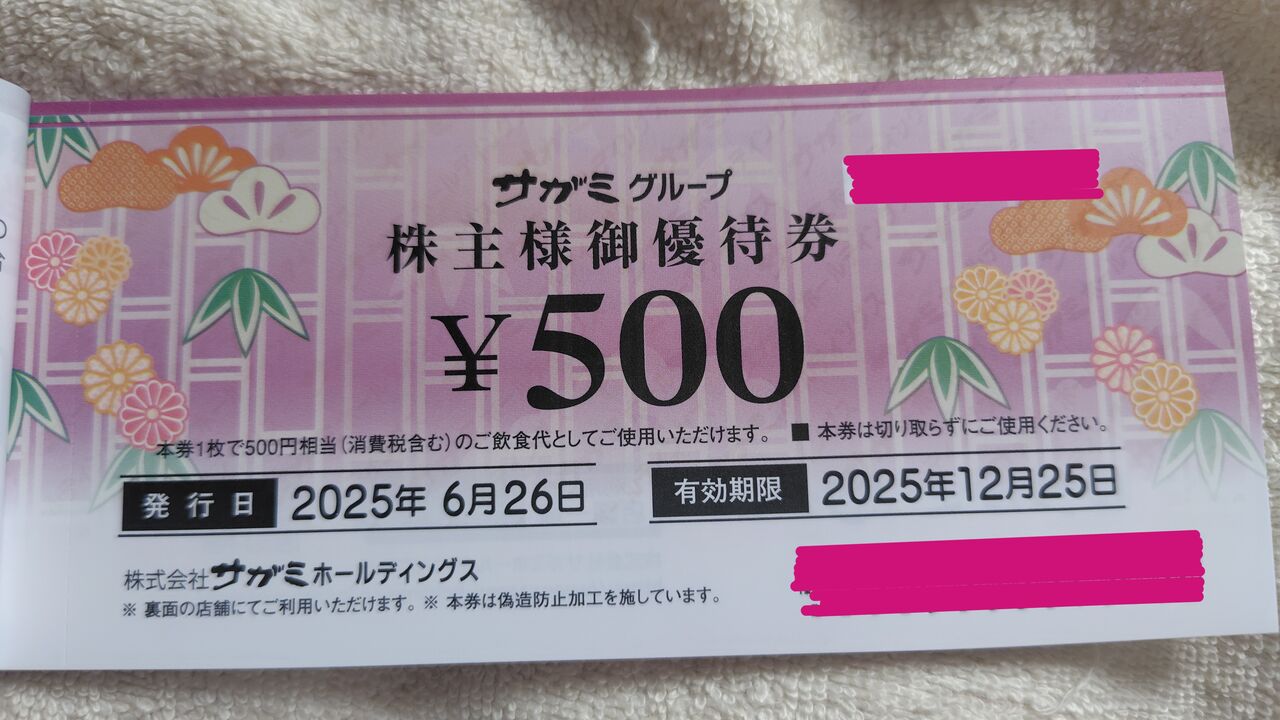 サガミ 株主優待券 15,000円分 サガミ株主優待券 食事券 15,000円分