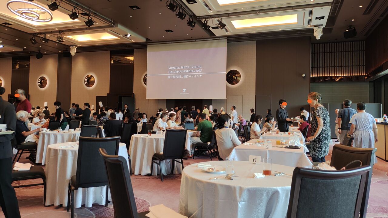 2025年08月06日 東京會舘株主優待バイキング2025 : Dance with the Market
