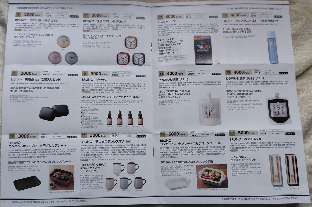 2025年10月01日 ブルーノ株主優待案内到着！ : Dance with the Market