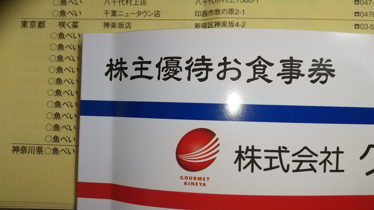 20000円分 元気寿司 株主優待