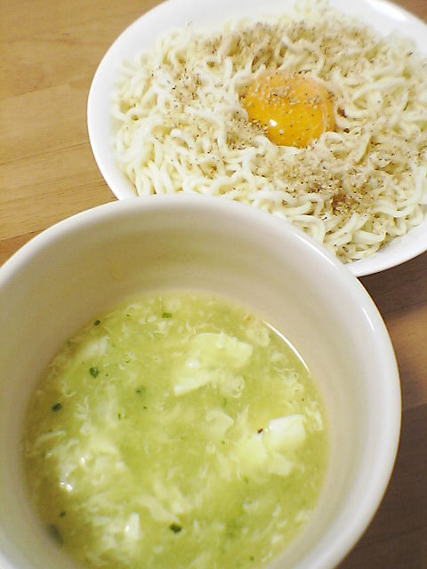 アレンジインスタントつけ麺 サッポロ一番 塩ラーメン 大人しく一言美味しかった 関西尼崎グルメ食べ歩きブログ