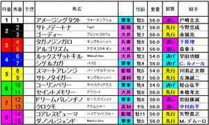 東京盃　2015　出馬表