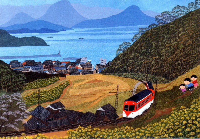 原田泰治美術館にゆく : 三道楽ノート